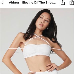 Alo yoga Airbrush electric off the shoulders bra M
